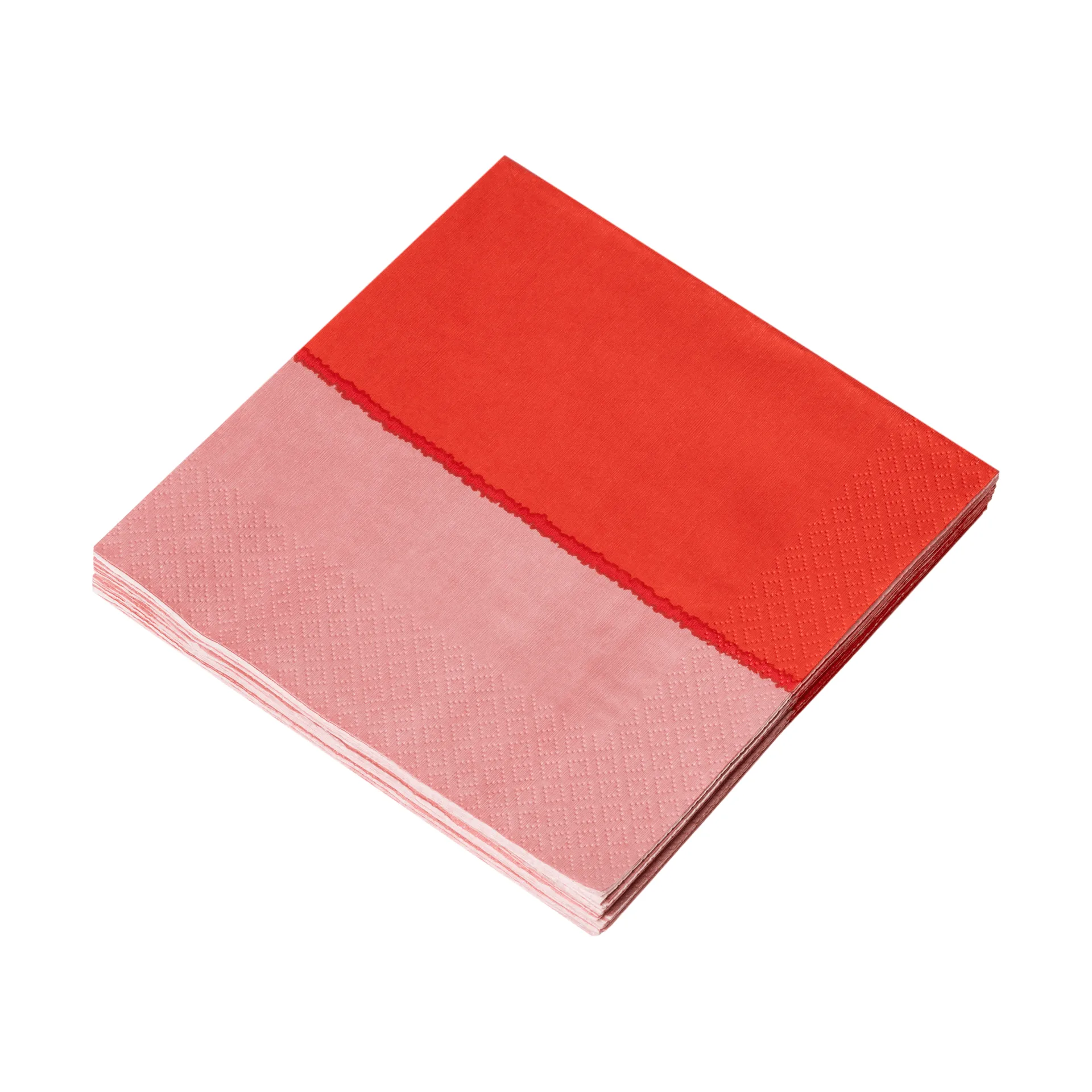 Serviettes en papier Vuokko 33x33 cm, lot de 20, Rose-rouge Arabia