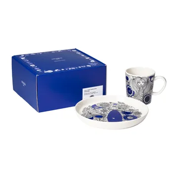 Tasse 30 cl et Assiette Ø19 cm Pagrandaali - Bleu - Arabia