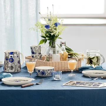 Tasse 30 cl et Assiette Ø19 cm Pagrandaali - Bleu - Arabia