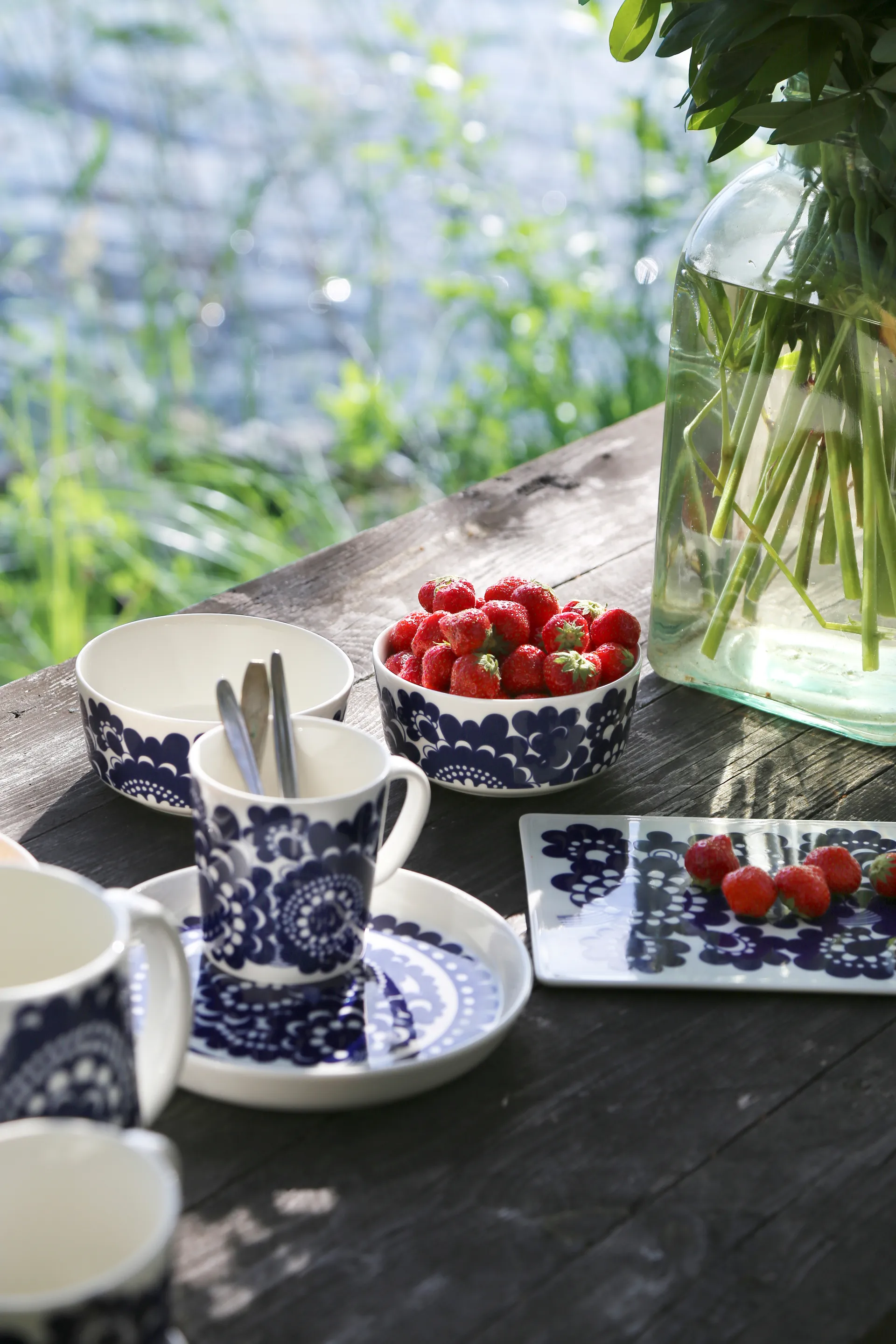 Tasse 30 cl et Bol Ø13 cm Esteri, Bleu Arabia