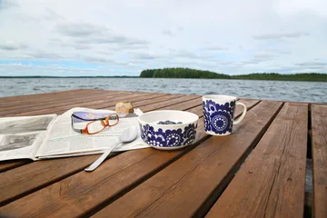 Tasse 30 cl et Bol Ø13 cm Esteri - Bleu - Arabia