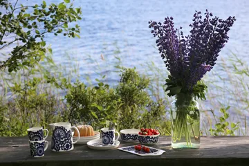 Tasse 30 cl et Bol Ø13 cm Esteri - Bleu - Arabia