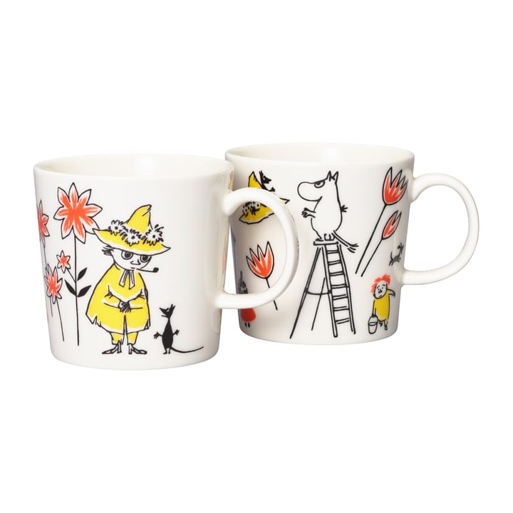 Tasse Moomin Arabia x Croix Rouge ABC Mix Lot de 2 - 30 cl - Arabia