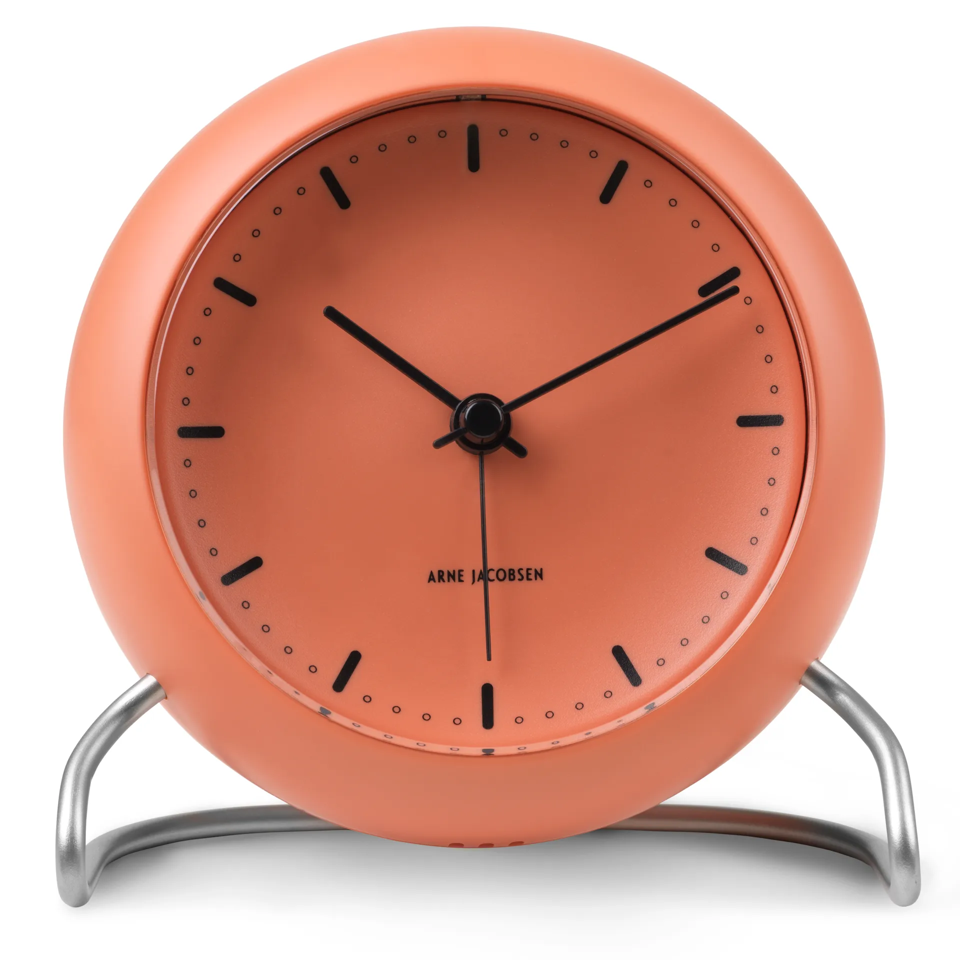 Horloge de table AJ City Hall, Pale orange Arne Jacobsen Clocks