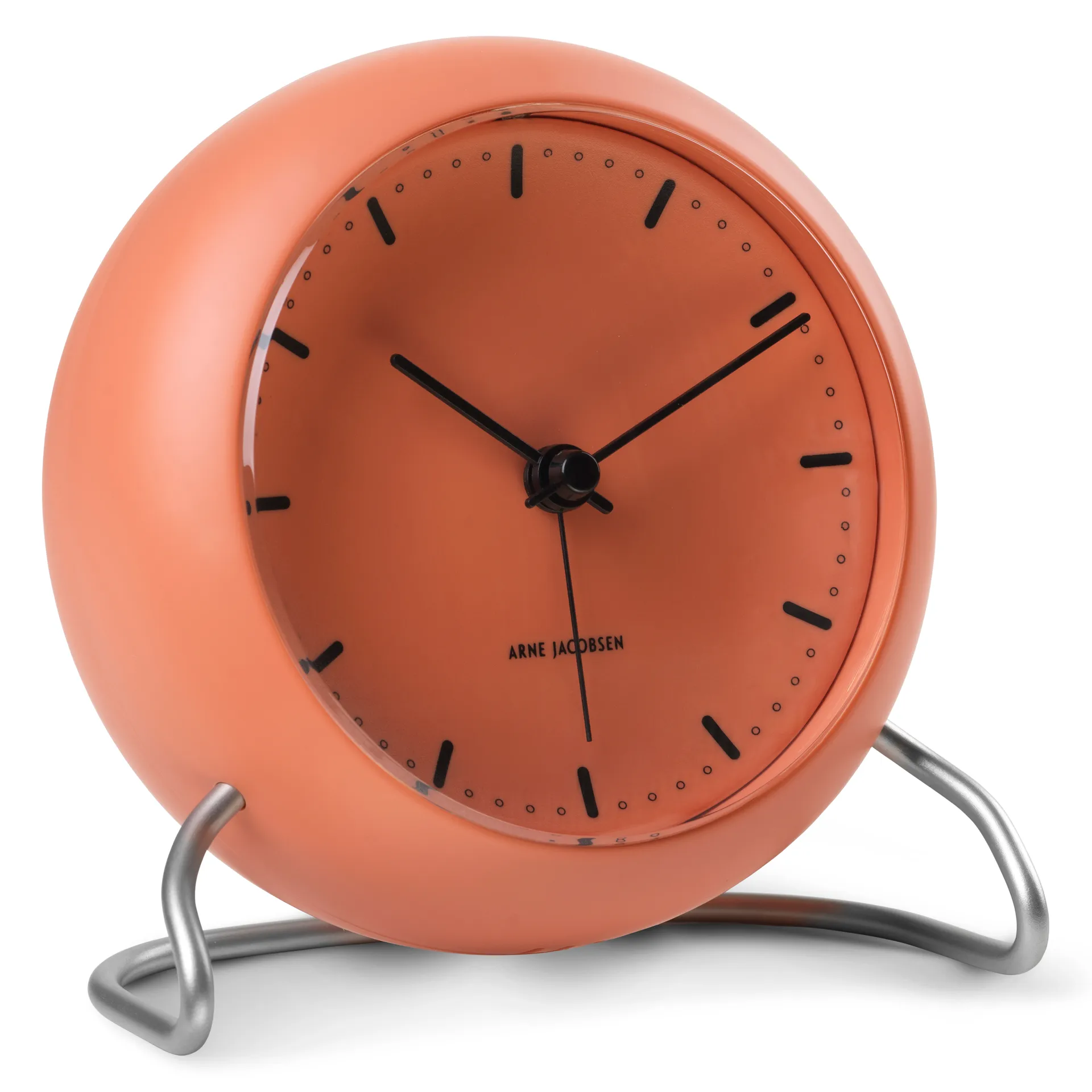 Horloge de table AJ City Hall, Pale orange Arne Jacobsen Clocks
