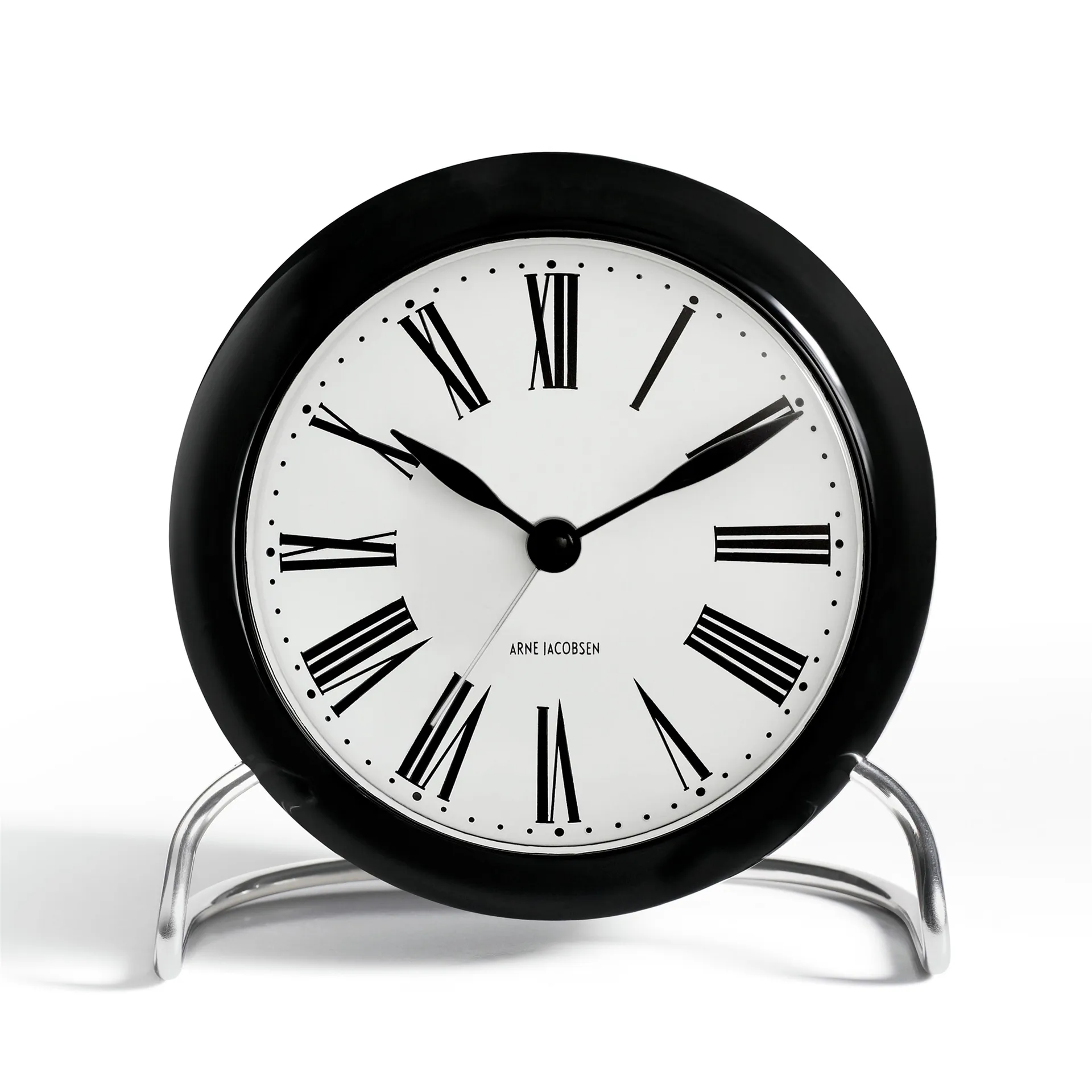 Horloge de table AJ Roman, noir Arne Jacobsen Clocks