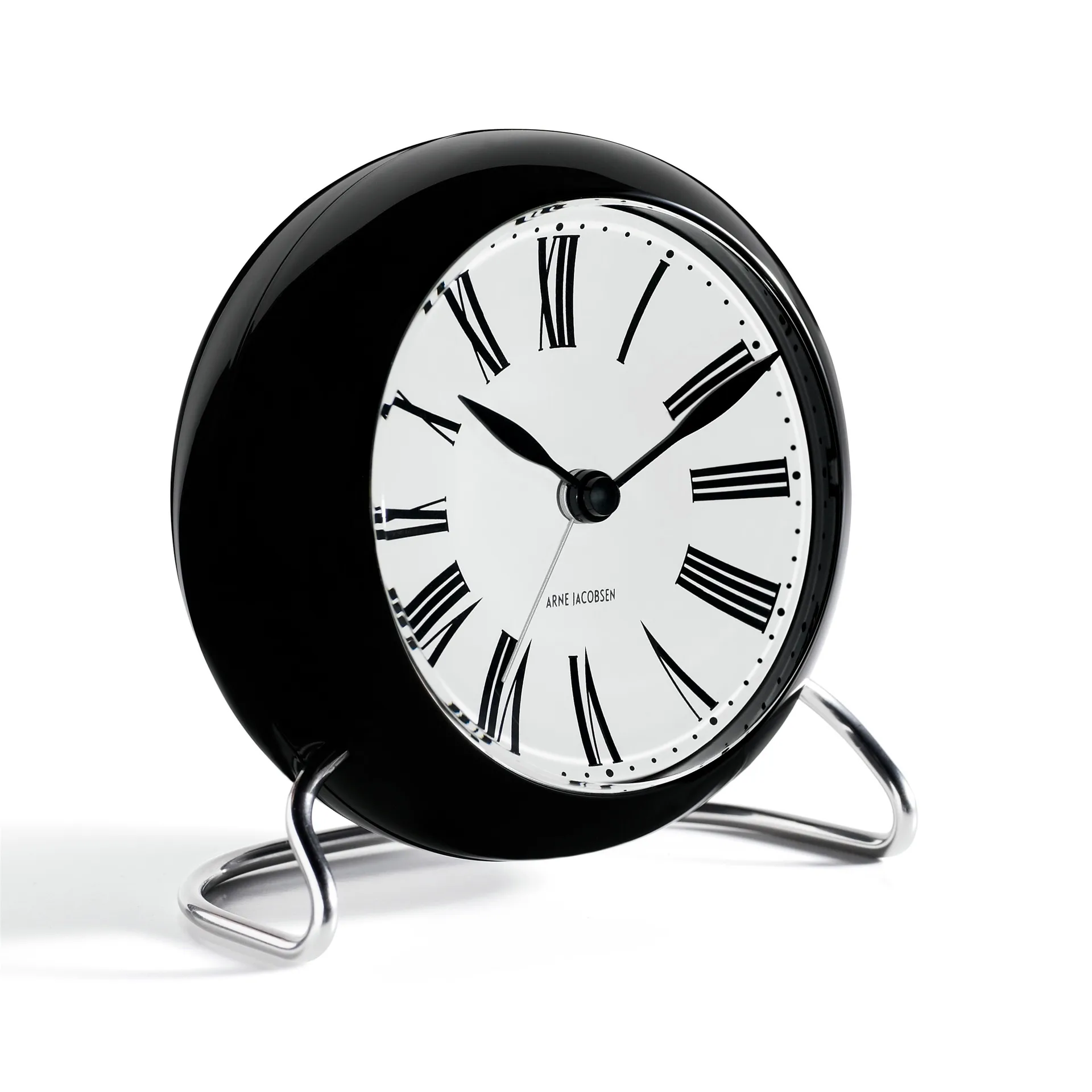 Horloge de table AJ Roman, noir Arne Jacobsen Clocks