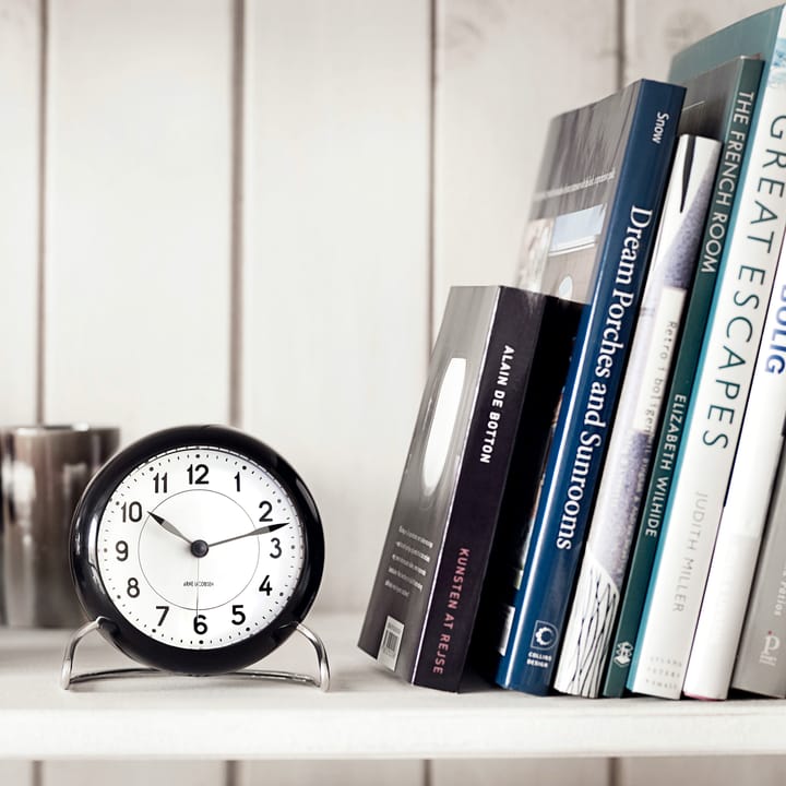 Horloge de table AJ Station - noir - Arne Jacobsen Clocks