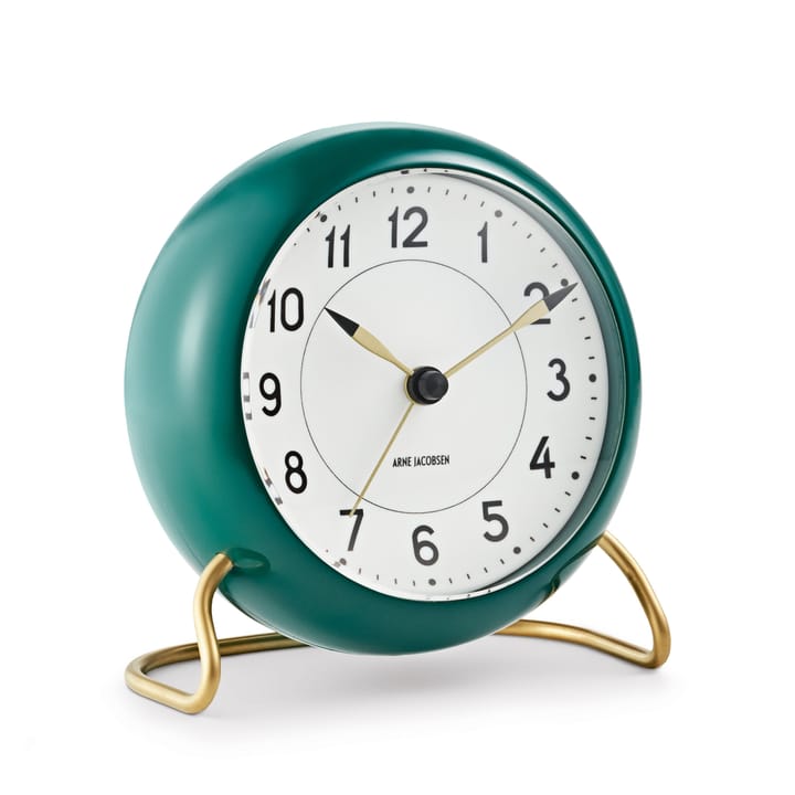 Horloge de table AJ Station verte - vert - Arne Jacobsen Clocks