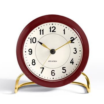 Horloge de table Arne Jacobsen rouge bordeaux - bordeaux - Arne Jacobsen Clocks