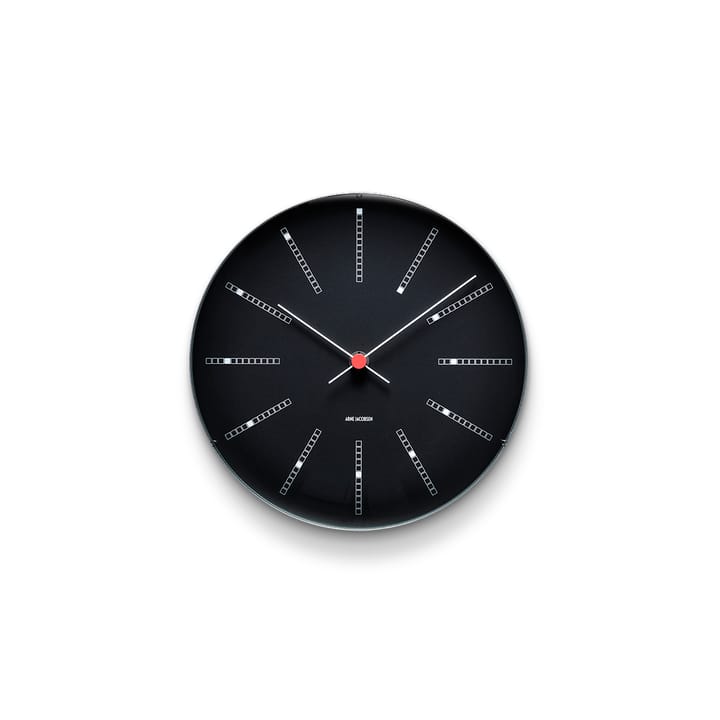 Horloge murale AJ Bankers noir - Ø 21 cm - Arne Jacobsen Clocks