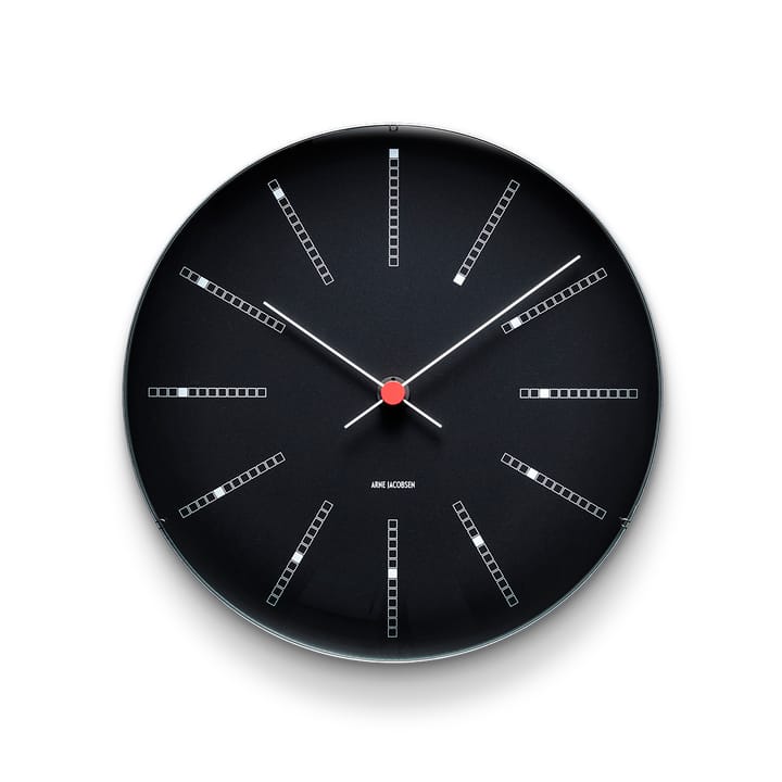 Horloge murale AJ Bankers noir - Ø 29 cm - Arne Jacobsen Clocks
