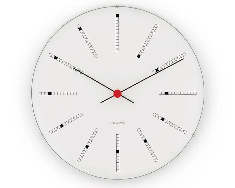 Horloge murale Arne Jacobsen Bankers, Ø 48 cm Arne Jacobsen Clocks