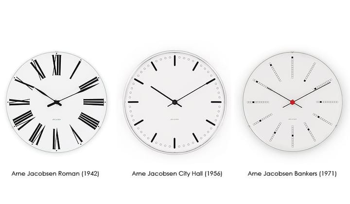 Horloge murale Arne Jacobsen City Hall - diamètre 16 cm - Arne Jacobsen Clocks
