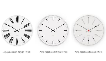 Horloge murale Arne Jacobsen City Hall - diamètre 29 cm - Arne Jacobsen Clocks