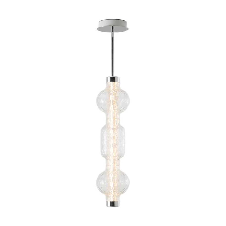 Alambicco vertikal suspension, contrôle par app, 3 cloches en verre Artemide