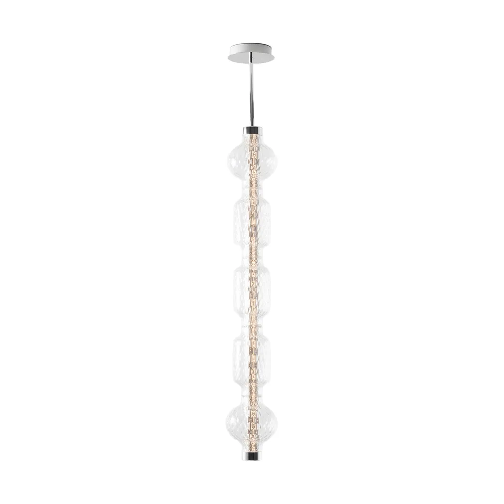 Alambicco vertikal suspension, contrôle par app, 5 cloches en verre Artemide