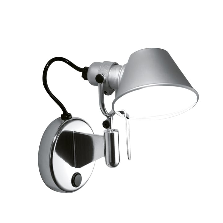 Applique murale Tolomeo Micro Faretto - aluminium, avec bouton on-off - Artemide