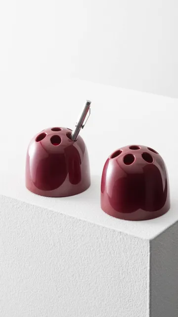 Dedalino pot à crayons - Rouge rubis - Artemide