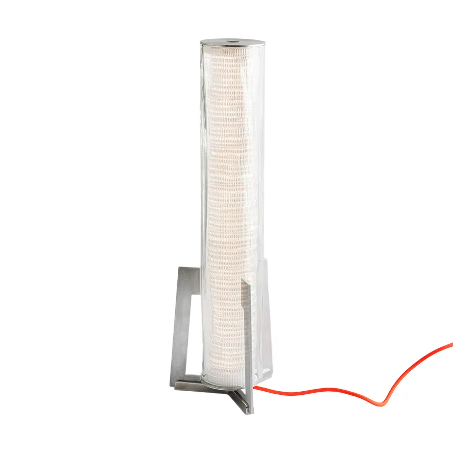 Lampe de table Criosfera Verticale - Glass-silver,  Artemide