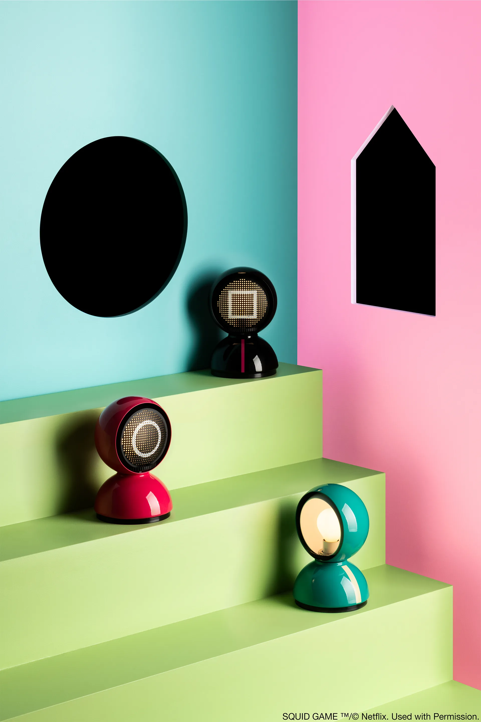 Lampe de table Édition Spéciale Eclisse x Squid Game, Guard pink Artemide