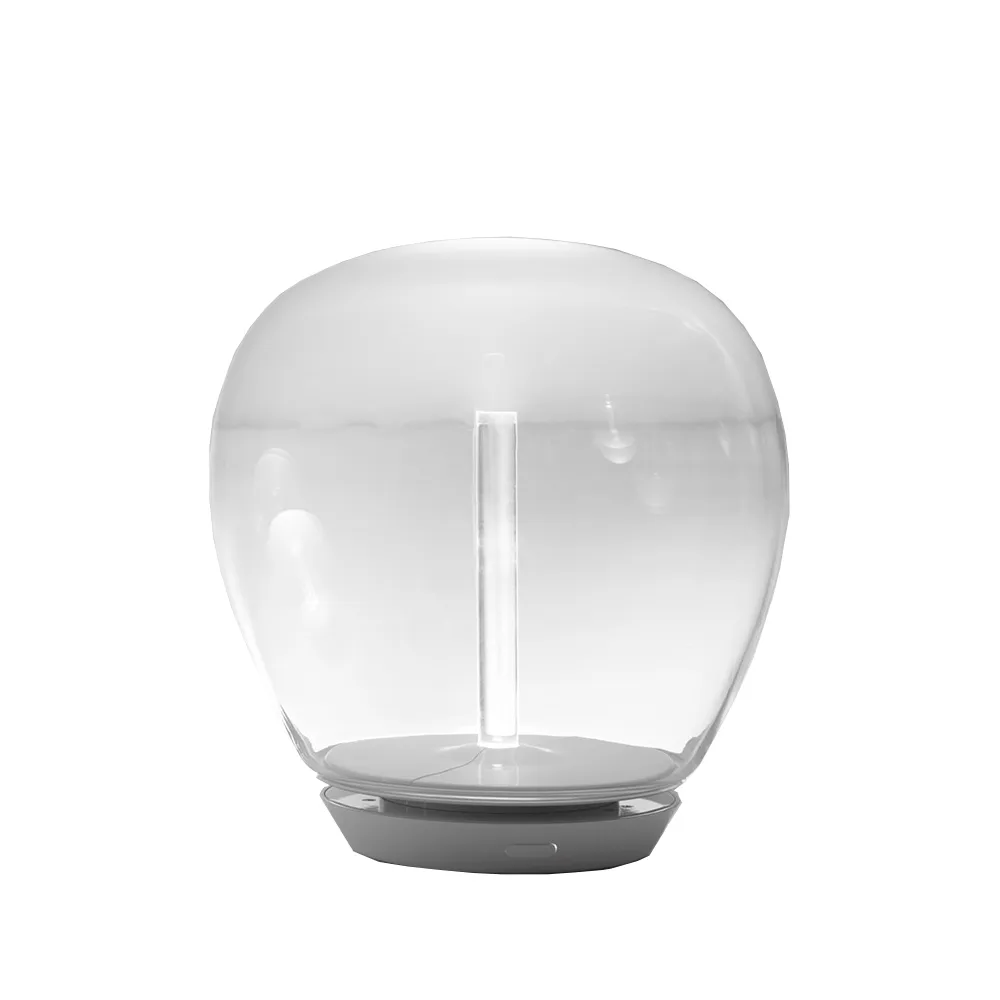 Lampe de table Empatia, transparent fumé, grand Artemide