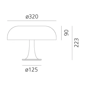 Lampe de table Nessino - Ruby red - Artemide