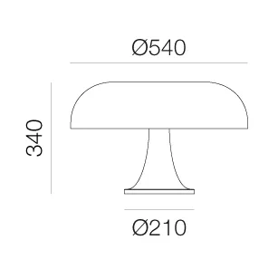 Lampe de table Nesso - Ruby red - Artemide
