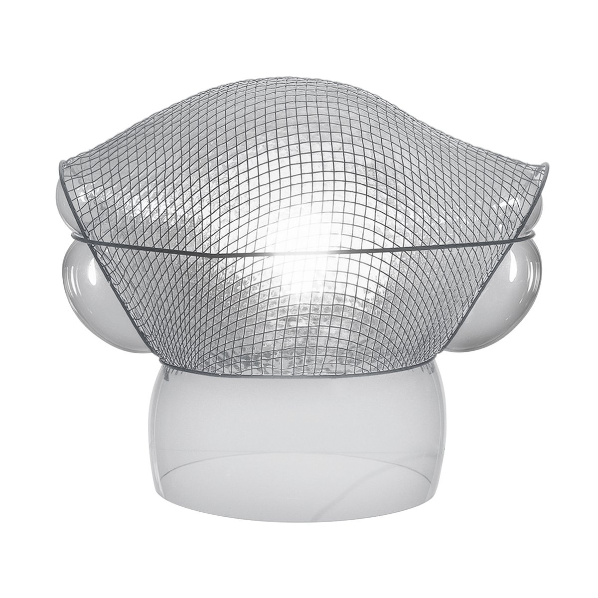 Artemide Lampe de table Patroclo 50 cm Verre fumé | Design Scandinave | Lampes de table | Noir