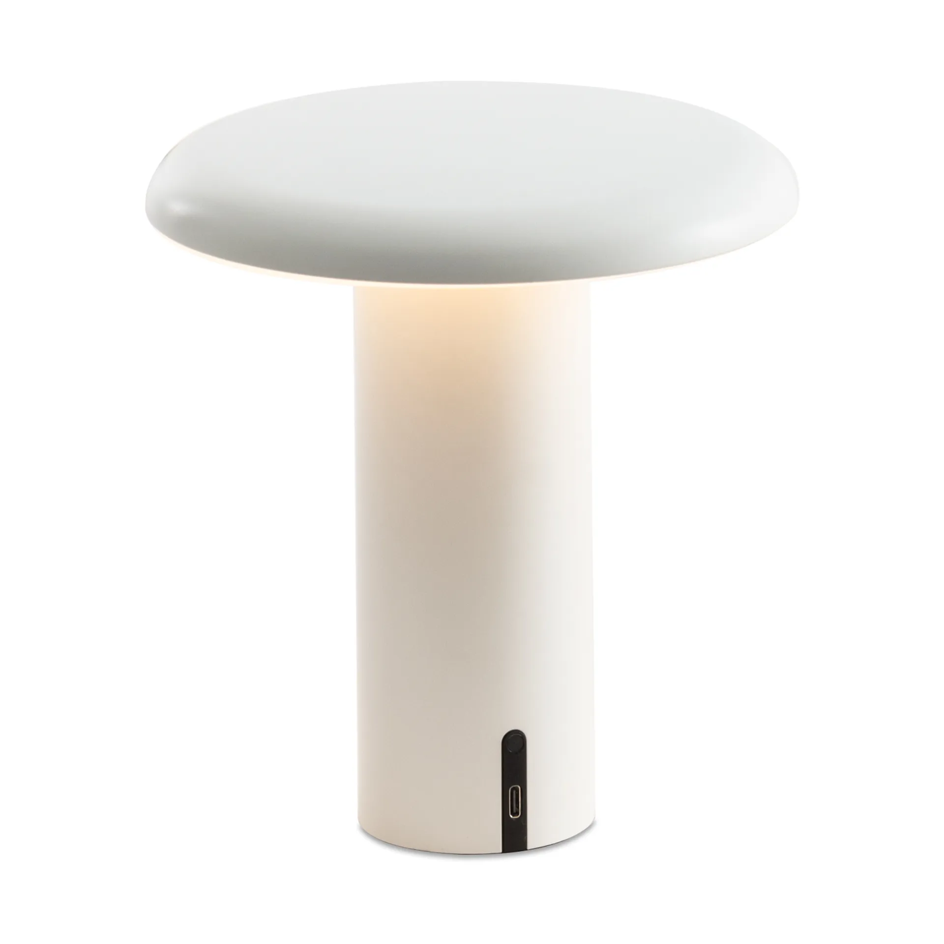 Lampe de table portable Takku de 19 cm, Blanc verni Artemide