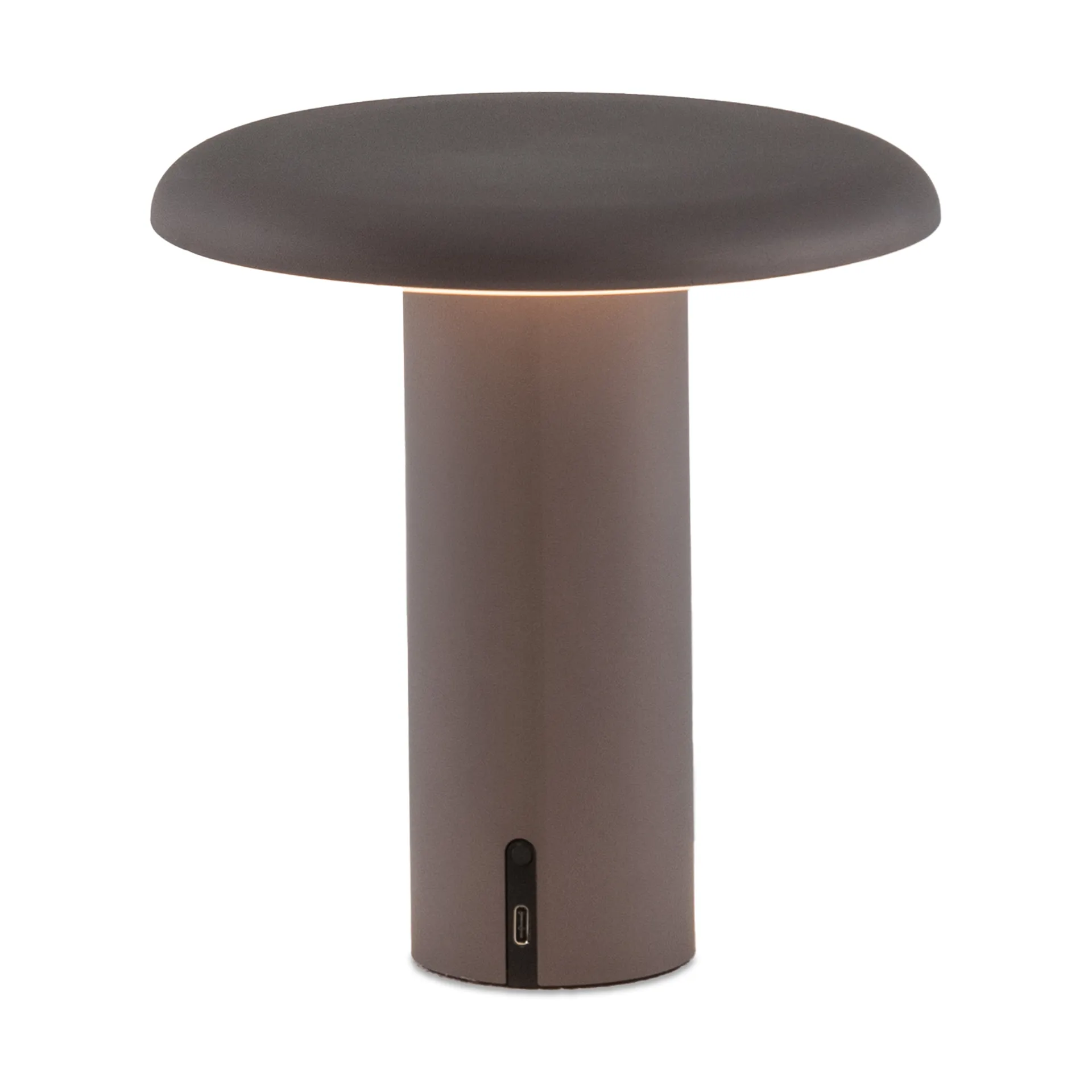 Lampe de table portable Takku de 19 cm, Gris anodisé Artemide