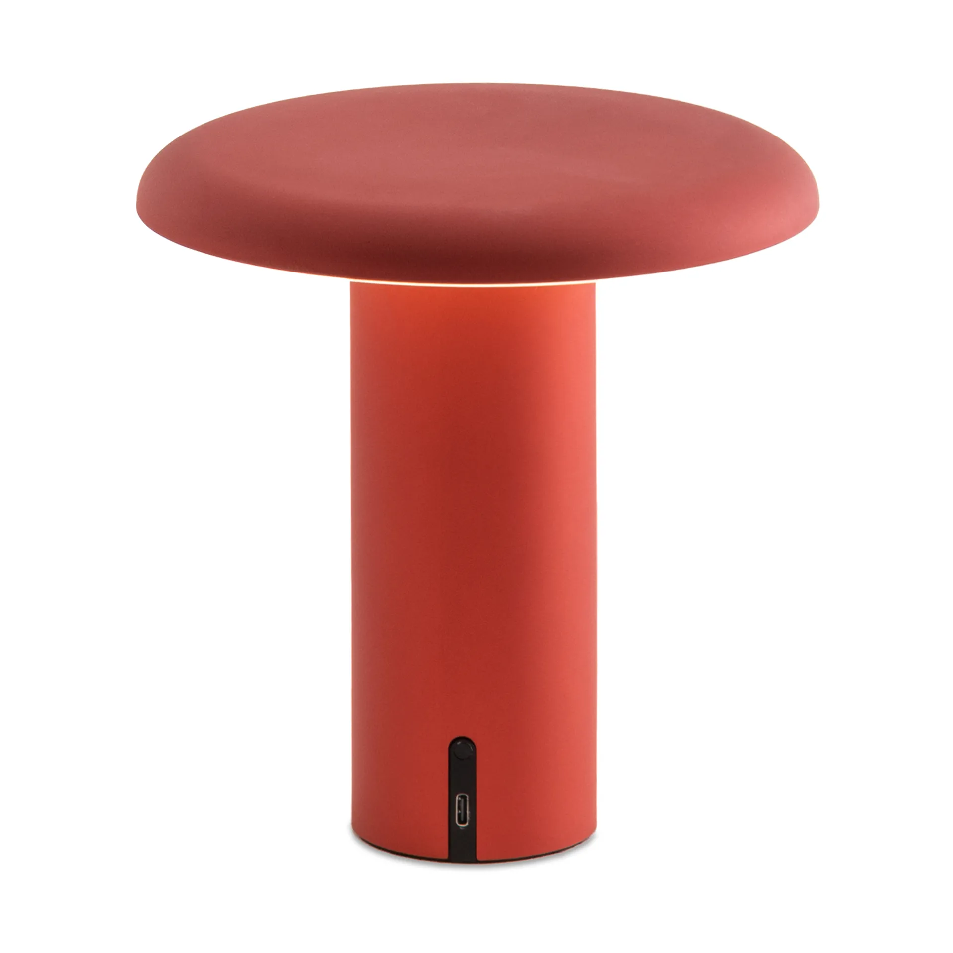 Lampe de table portable Takku de 19 cm, Rouge anodisé Artemide
