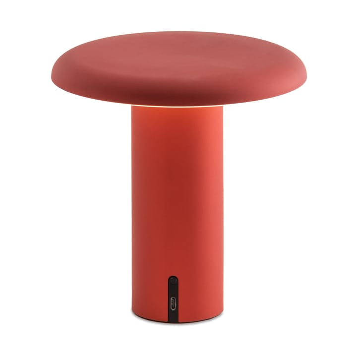 Lampe de table portable Takku de 19 cm - Rouge anodisé - Artemide