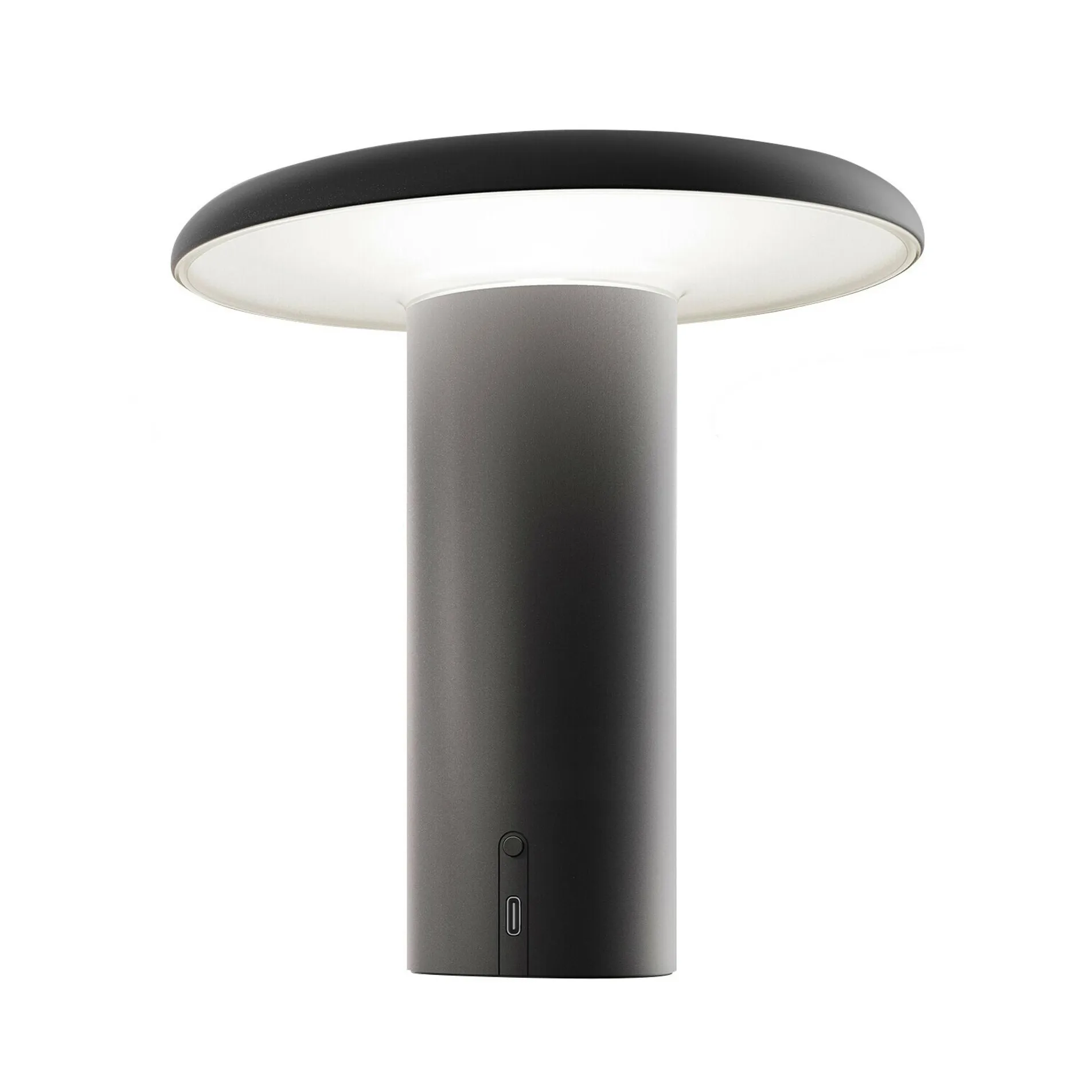 Lampe de table portable Takku de 19 cm, Vernis noir Artemide