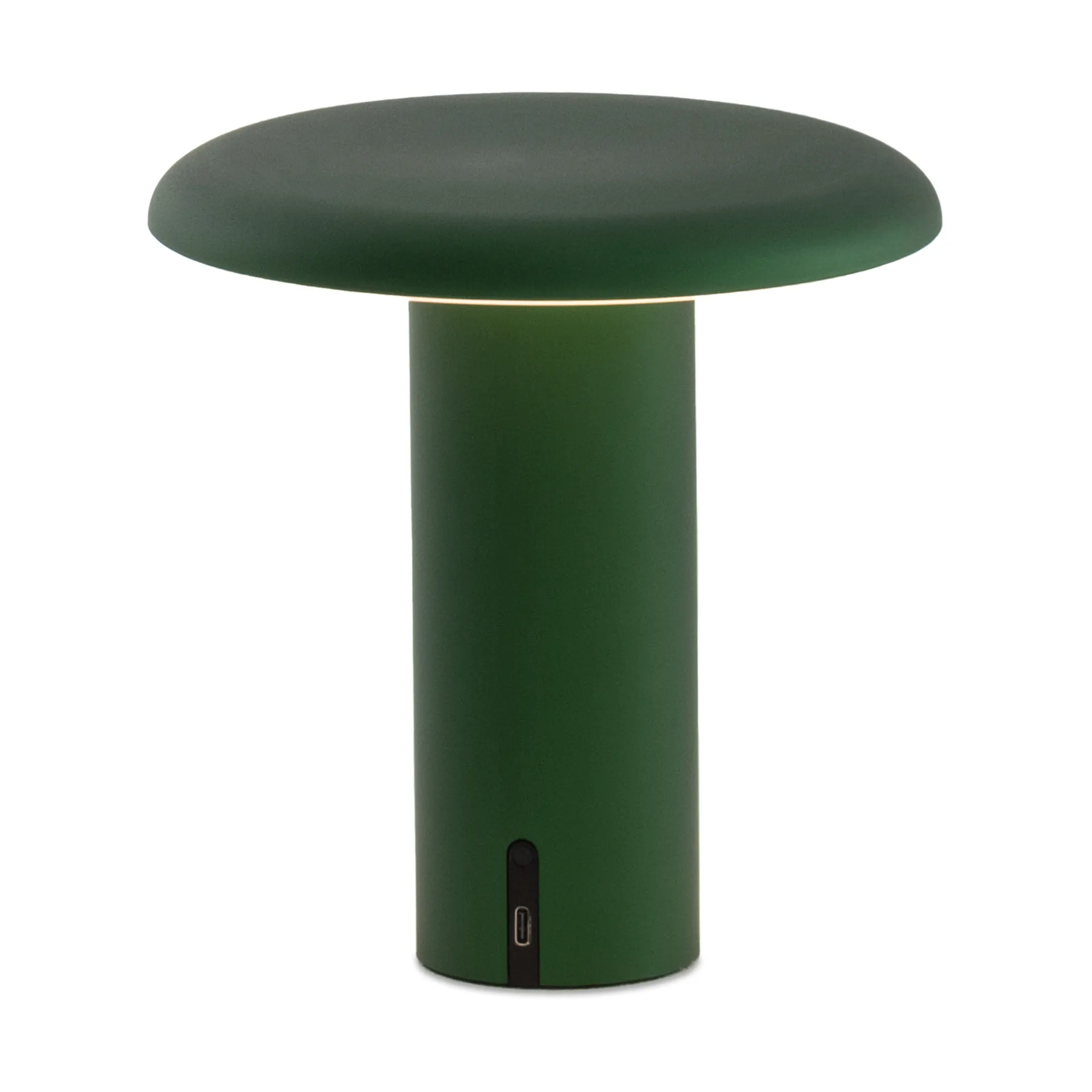 Lampe de table portable Takku de 19 cm, Vert anodisé Artemide
