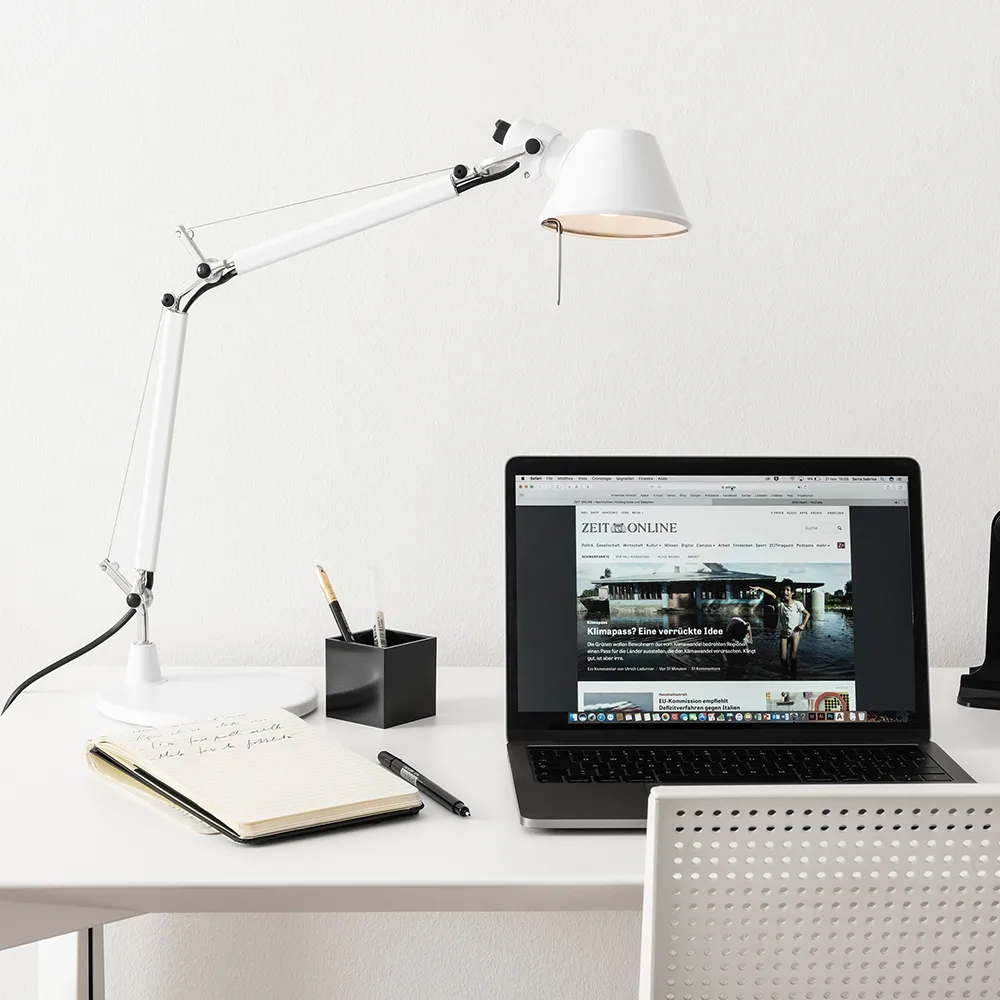 Lampe de table Tolomeo Micro, bleu Artemide