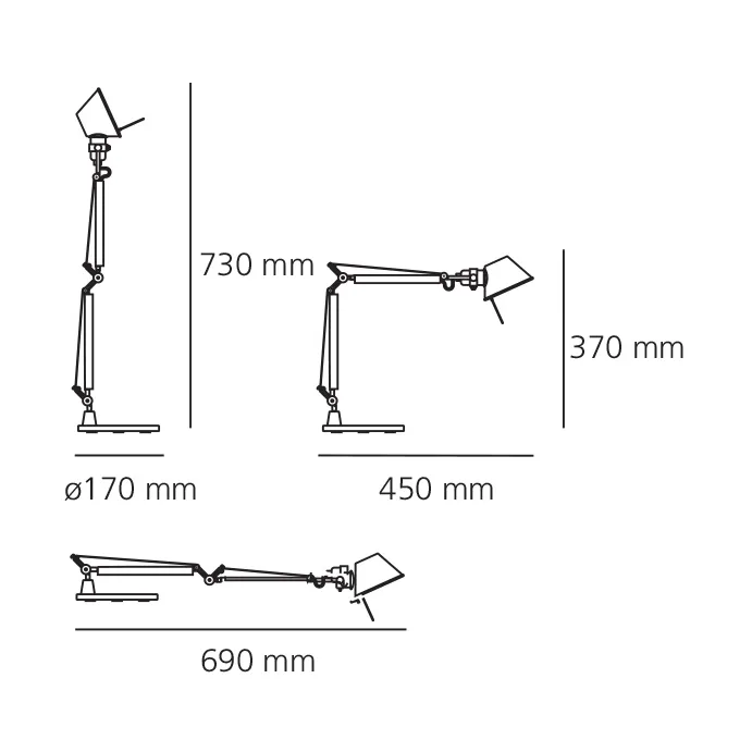 Lampe de table Tolomeo Micro, Ruby red Artemide