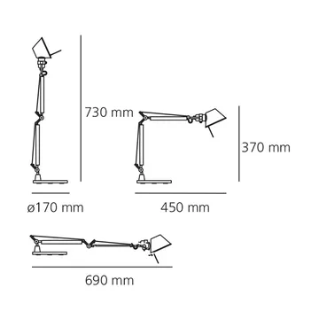 Lampe de table Tolomeo Micro - Ruby red - Artemide