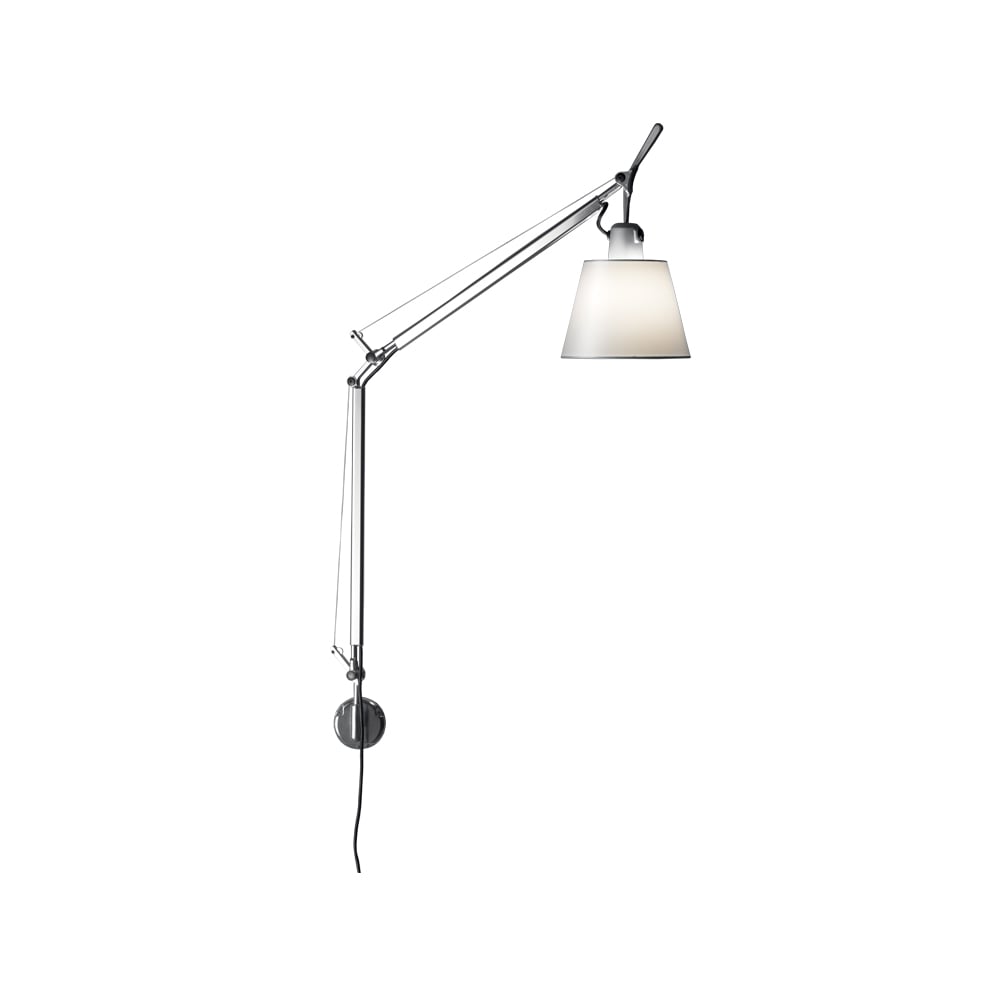 Artemide Lampe murale Tolomeo Basculante soie | Design Scandinave | Appliques murales | Gris