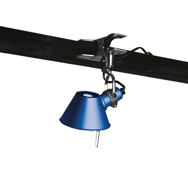 Lampe murale Tolomeo Micro Pinza avec fixation par pince - bleu - Artemide