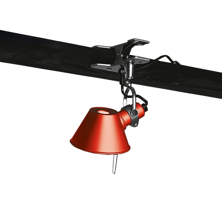 Lampe murale Tolomeo Micro Pinza avec fixation par pince - rouge - Artemide