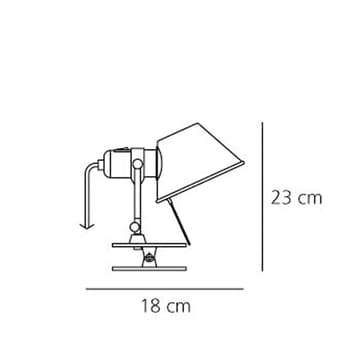 Lampe murale Tolomeo pinza - aluminium - Artemide