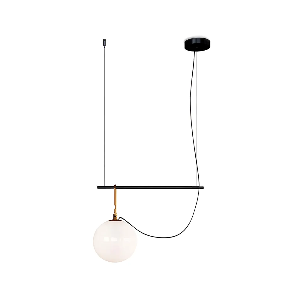 nh S1 22 pendule, noir-laiton Artemide