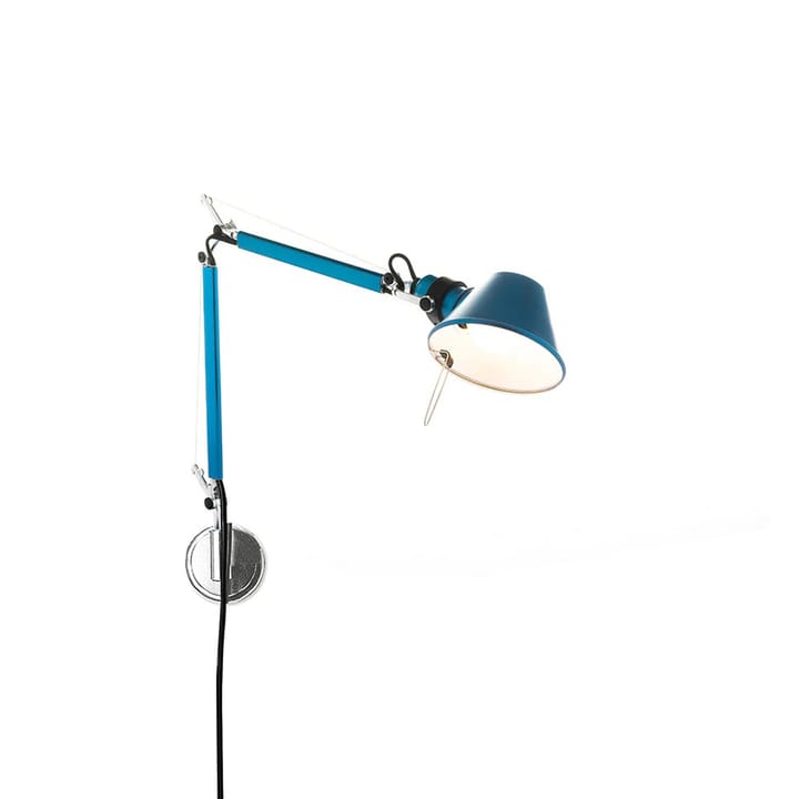 Tolomeo Micro applique murale - bleu anodisé - Artemide