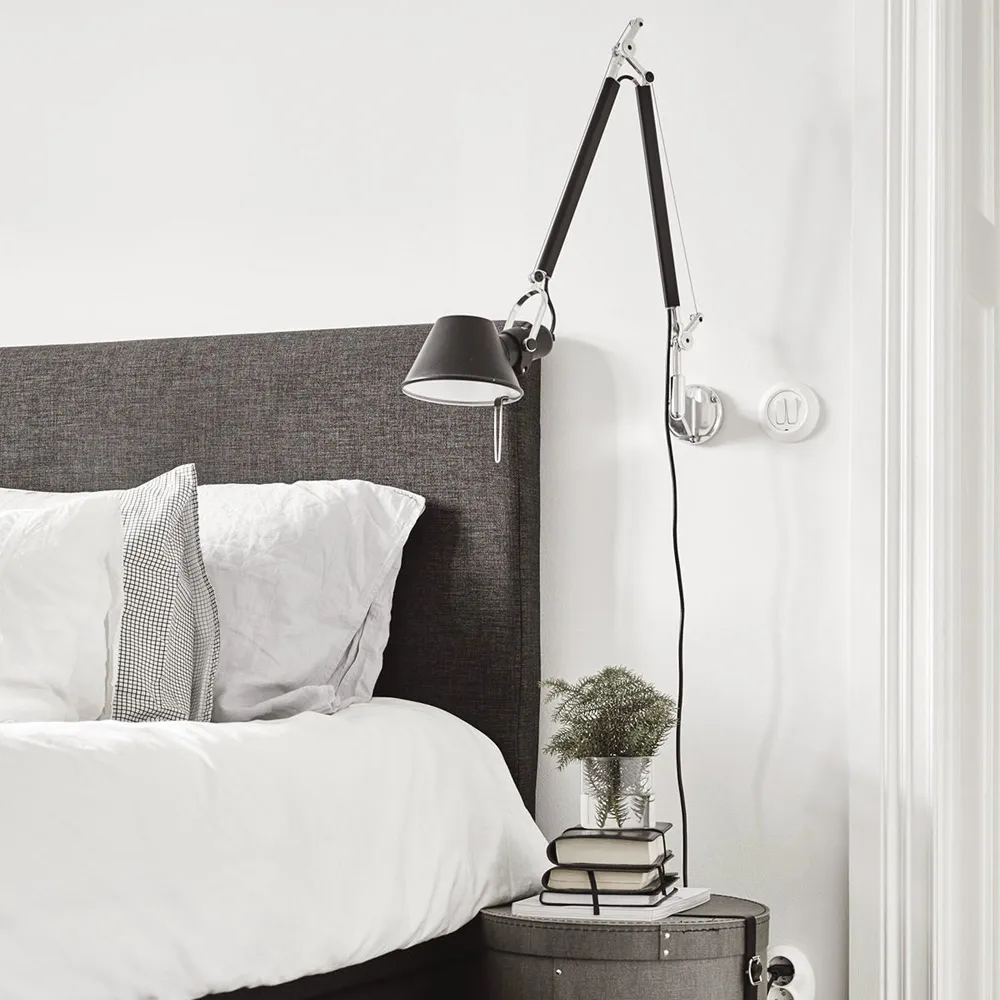 Tolomeo Micro applique murale, noir Artemide