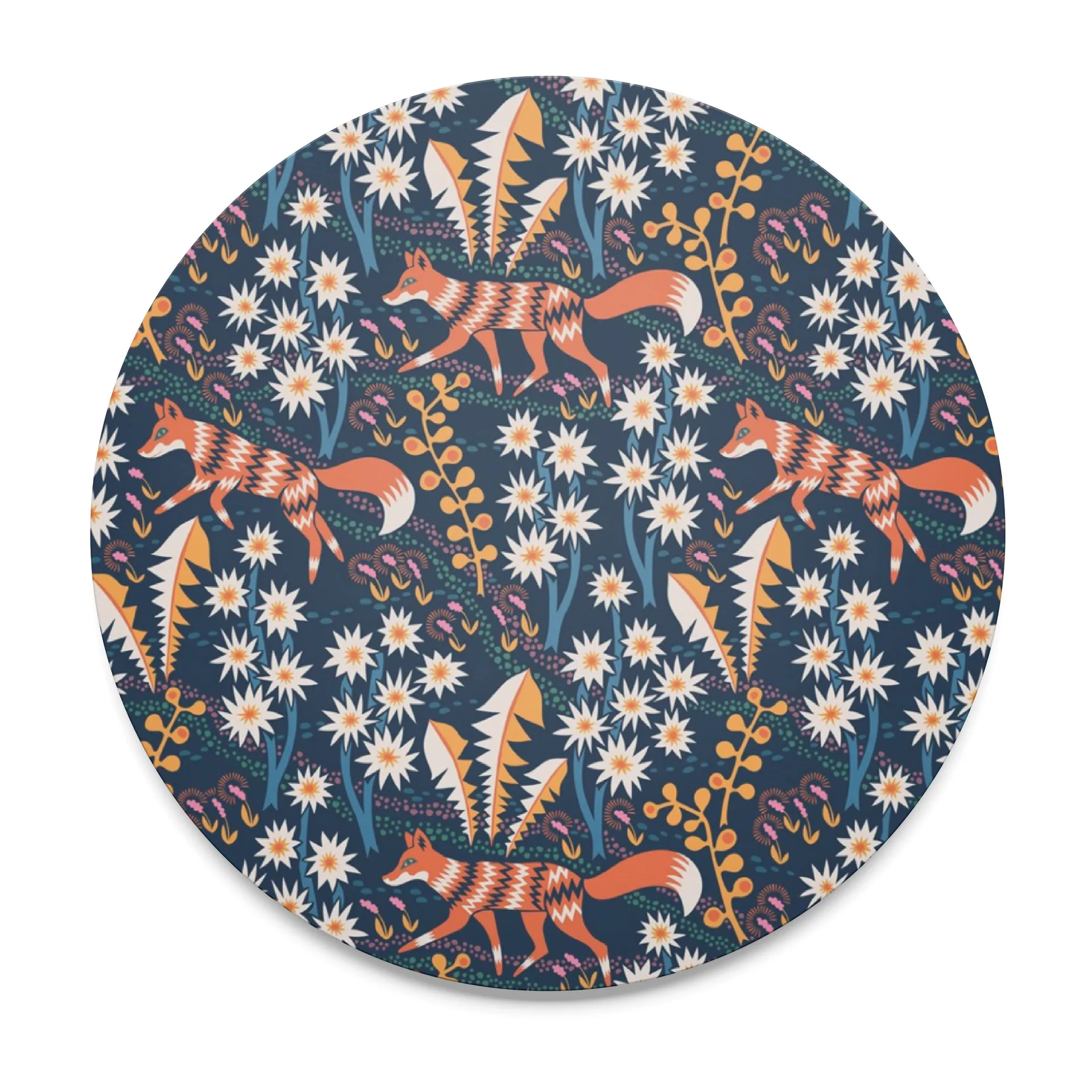 Dessous de plat Stjärnspeja Ø21 cm, Bleu foncé Arvidssons Textil