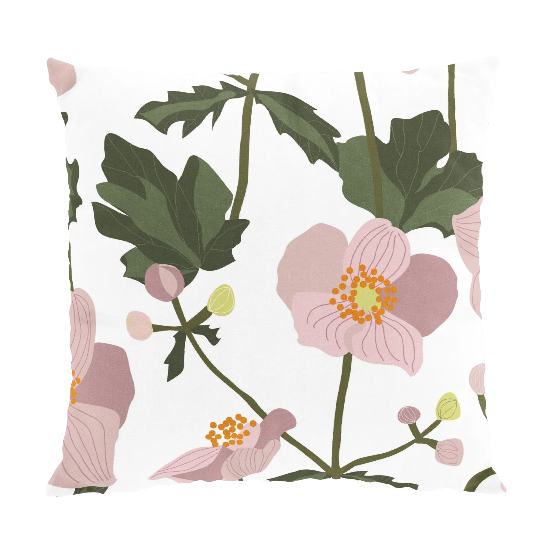 Housse de coussin Anemon 47x47 cm, Rose Arvidssons Textil