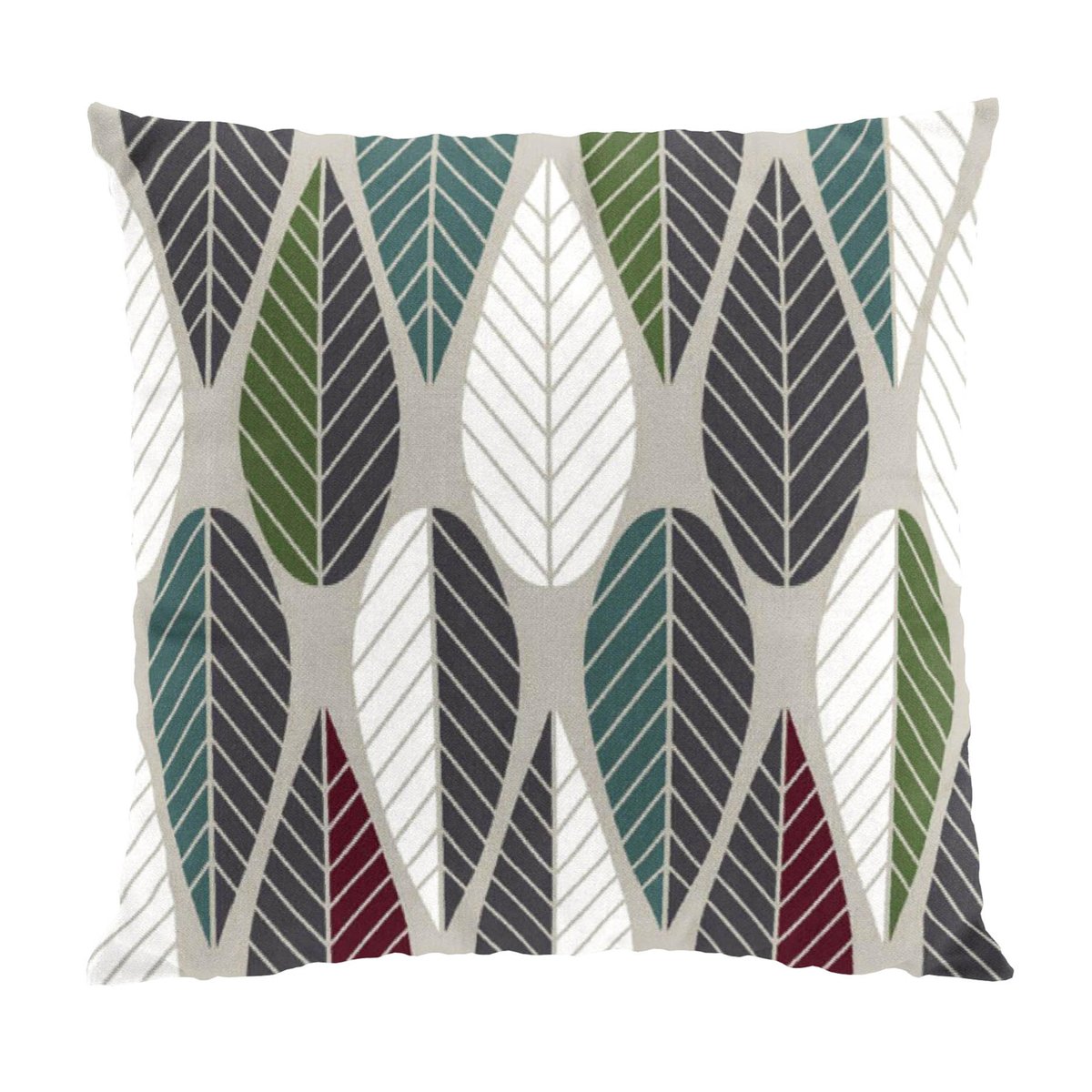 Arvidssons Textil Housse de coussin Blader gris | Design Scandinave | Housses de coussin | Gris