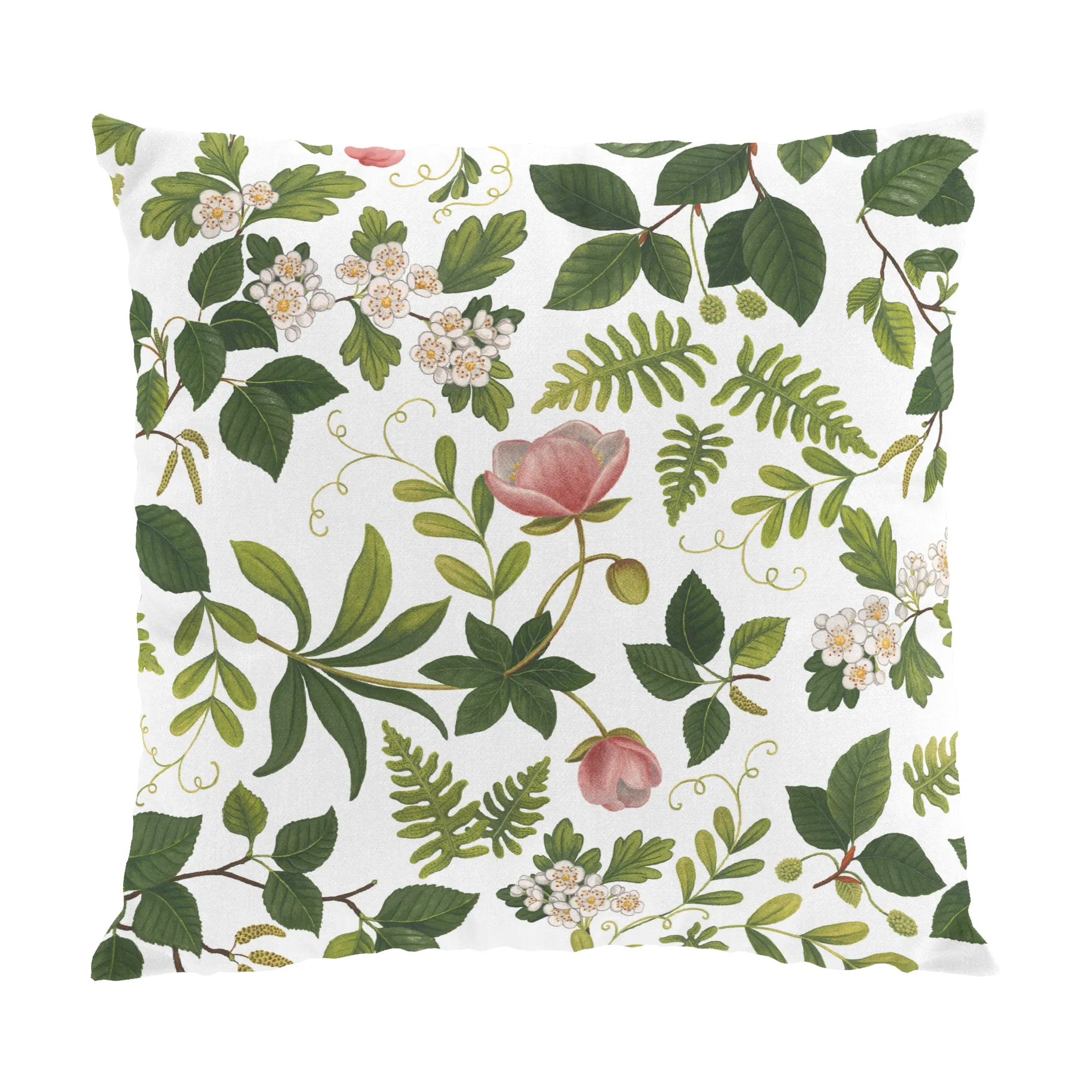 Housse de coussin Blomsterlund 47x47 cm, Vert Arvidssons Textil
