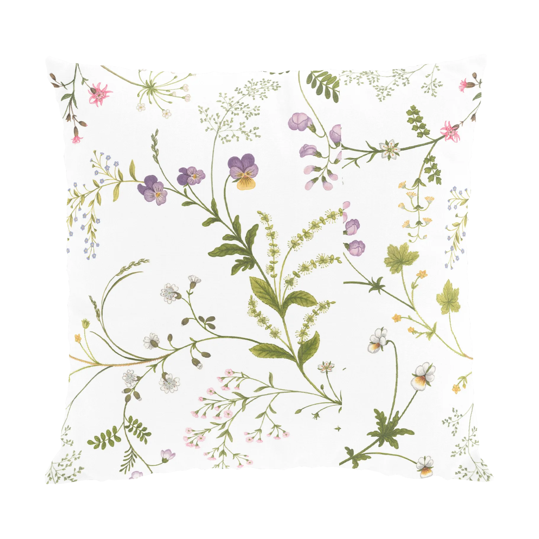 Housse de coussin Blomsteryra 47x47 cm, Vert Arvidssons Textil